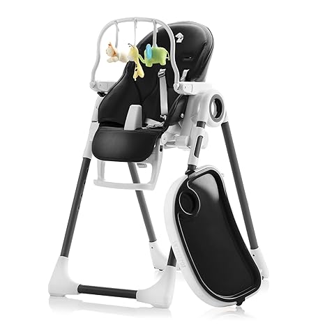 High Chair Adjustable to 7 Different Heights - Grey Baby Chair Silla para Comer