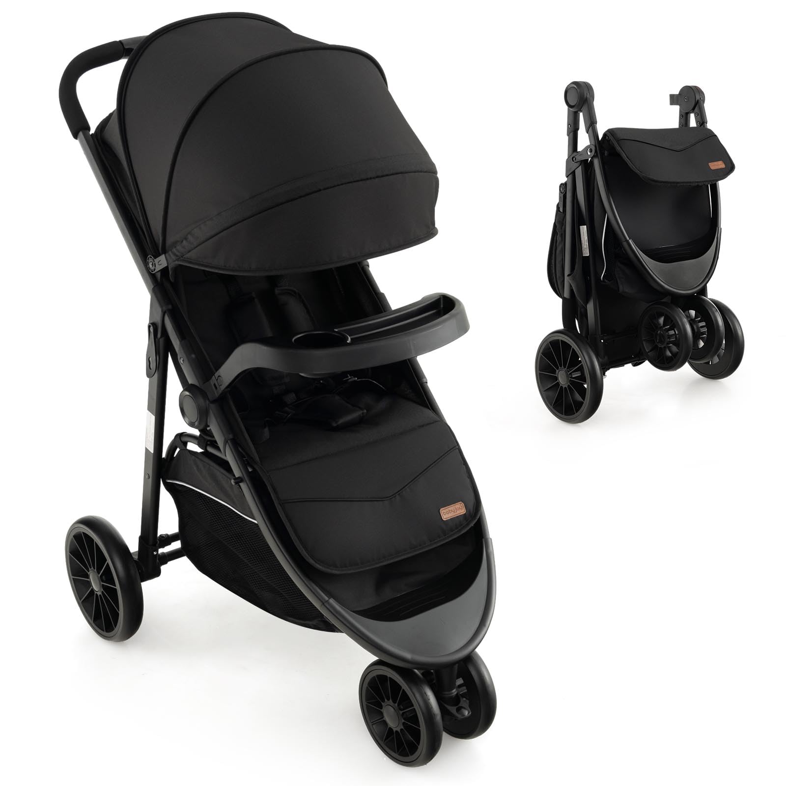 Jogging Stroller, Jogger Travel System with 5-Point Safety Harness