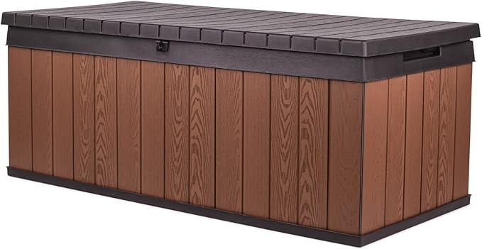 Resin Large Deck Box Organization and Storage for Patio Furniture