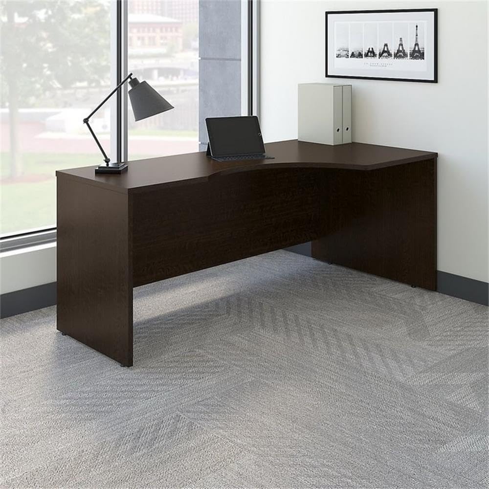Series C Home Office Desk, 72W, Mocha Cherry