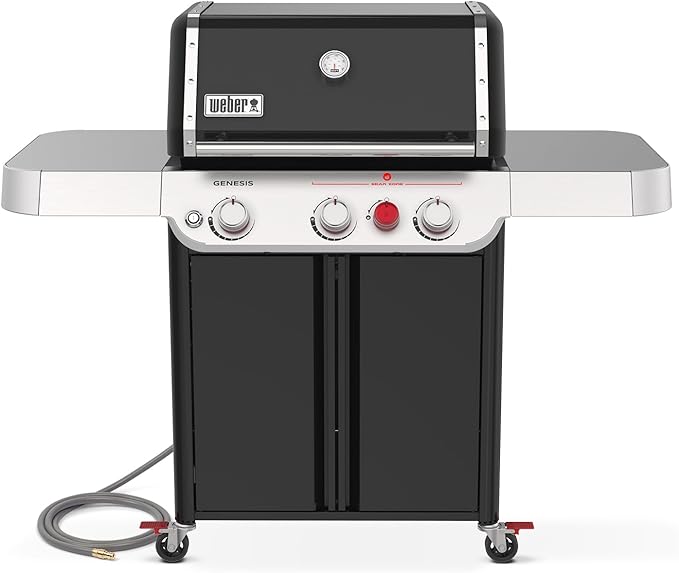 Genesis E-325 Liquid Propane Gas Grill for Outdoor Cooking, 3 Burners, Black