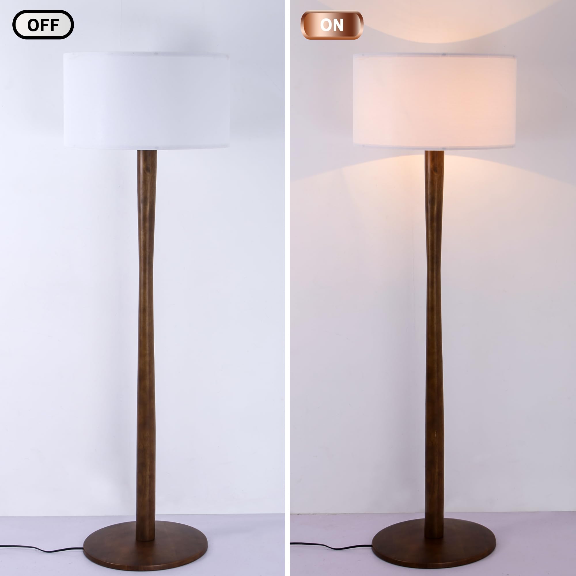 Floor Lamp for Living Room, Farmhouse Floor Lamps with