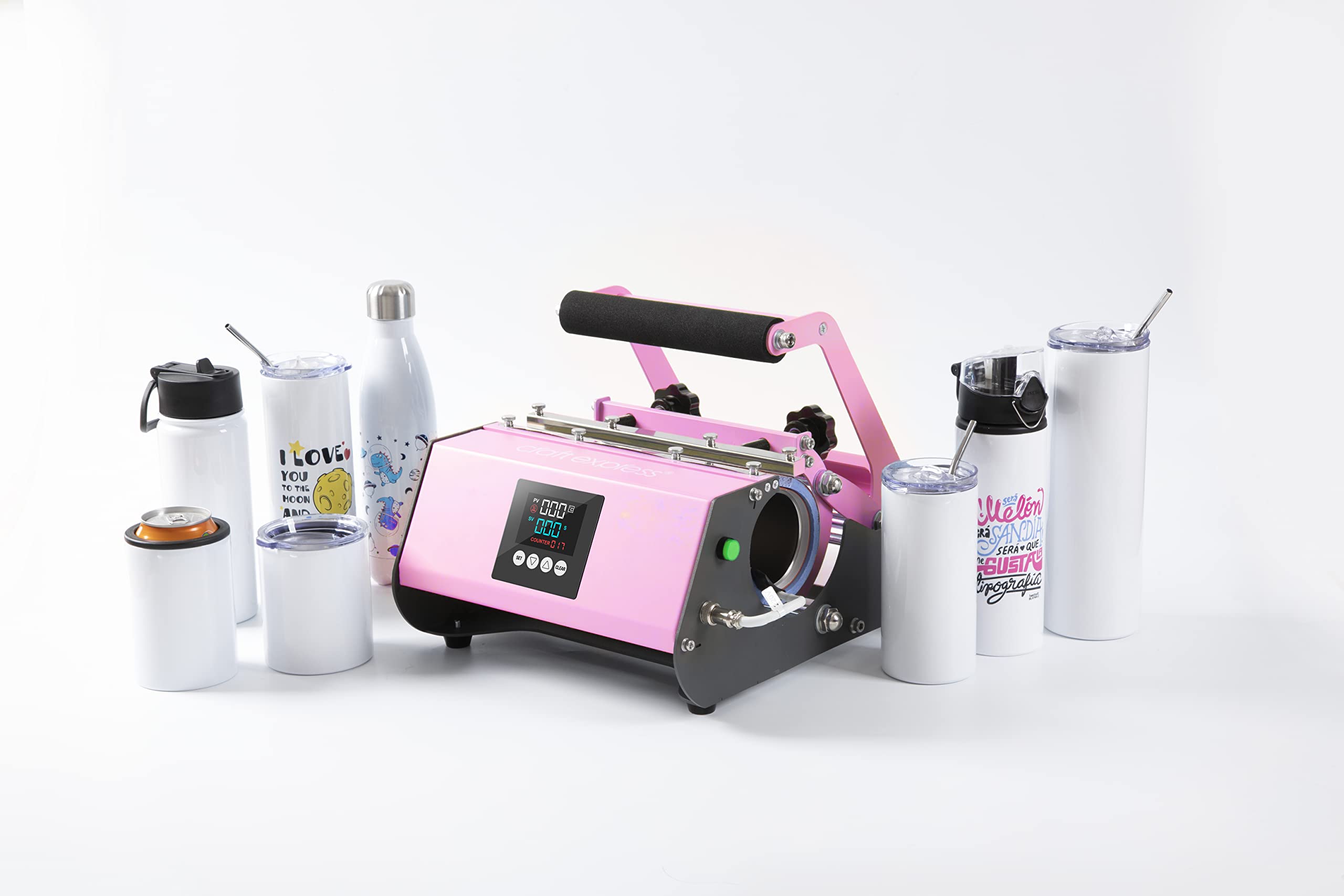 Tumbler Press Machine for Crafting and Sublimation – for Use with Stainless Steel