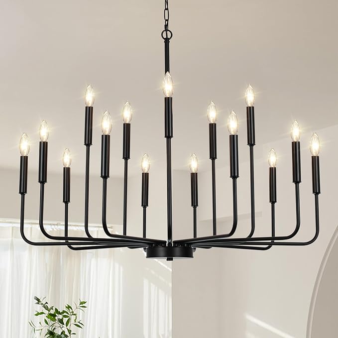 Black Chandeliers for Dining Room Light