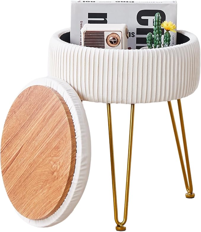 Velvet Foot Rest Stool or Ottomans and Poufs
