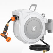 Retractable Hose Reel 1/2" x 65 ft Heavy Duty Water Hose Reel