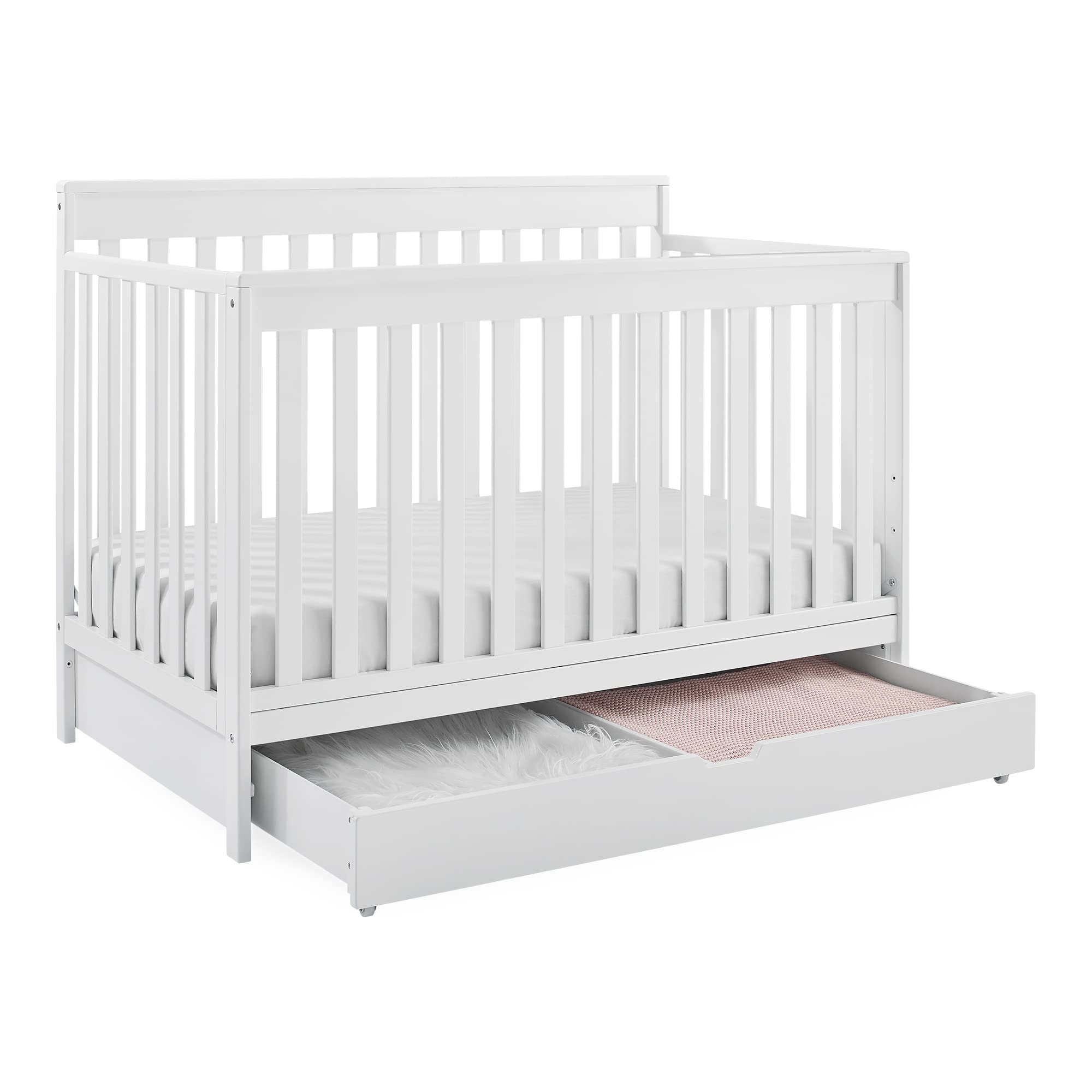 Mercer 6-in-1 Convertible Crib with Storage Trundle, Greenguard Gold