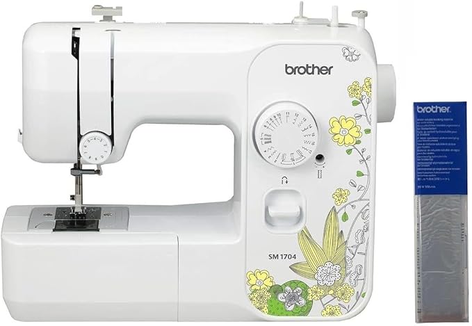 Sewing Machine, 7.6" x 17.25" x 13.8", White