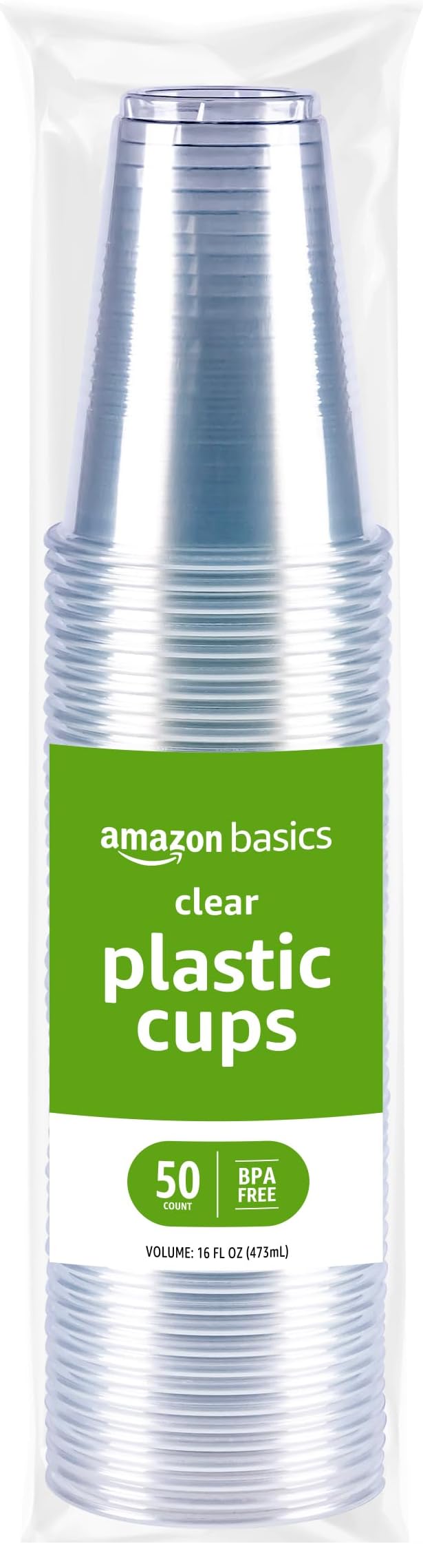 Small Disposable Clear Plastic Cups, 9oz, 100 Count