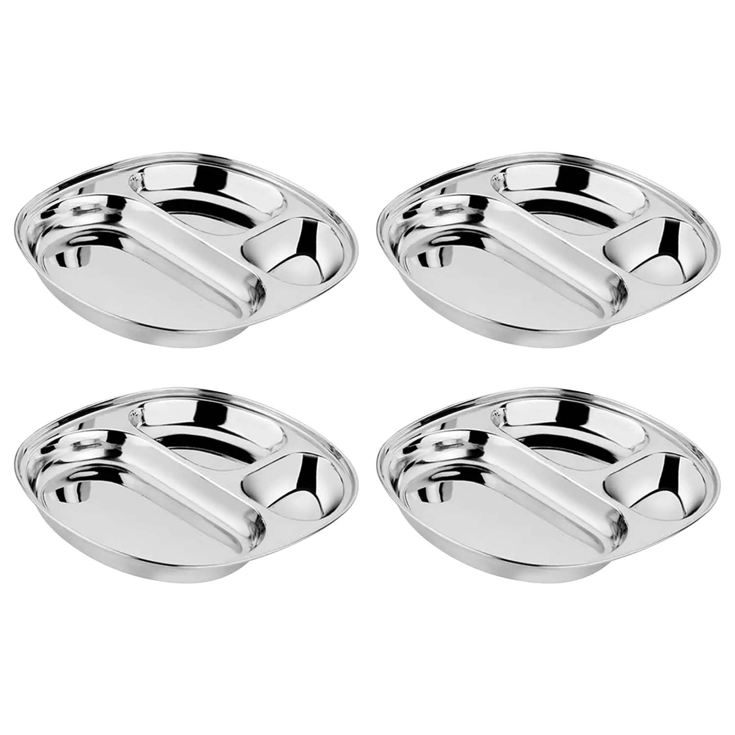 Steel Plates for Kids - Divided Plates for Toddlers, Pediatrician Designed