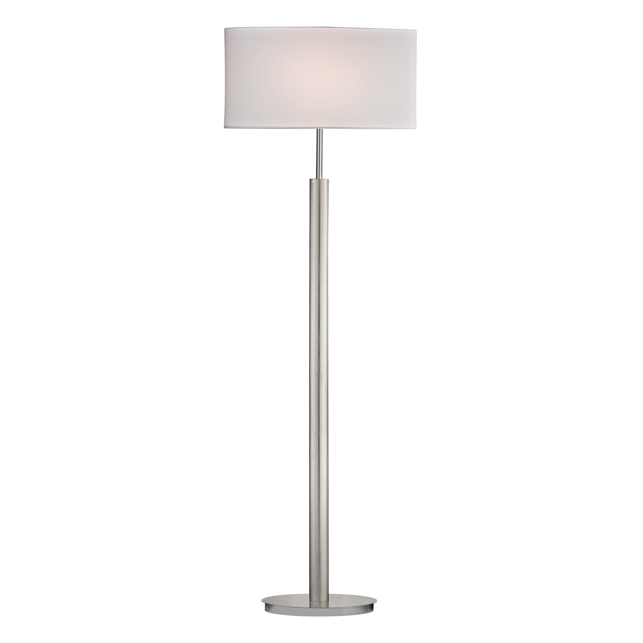 Elizabeth 59'' High 1-Light Floor Lamp with Satin Nickel Finish
