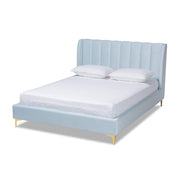 Beds (Platform), Queen, Light Blue