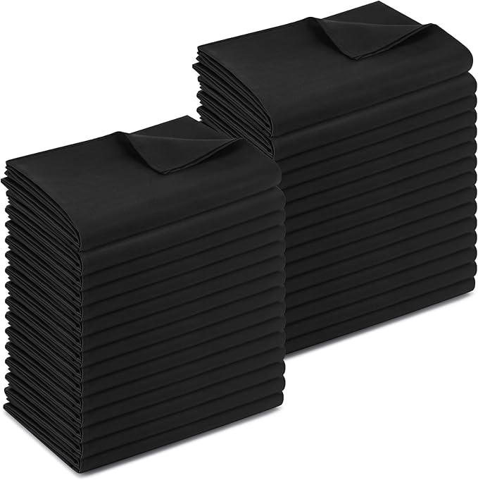 30 Pack Flat Sheets Bulk Soft Microfiber Bed Sheet Dust Poof Cover for Motel Rental