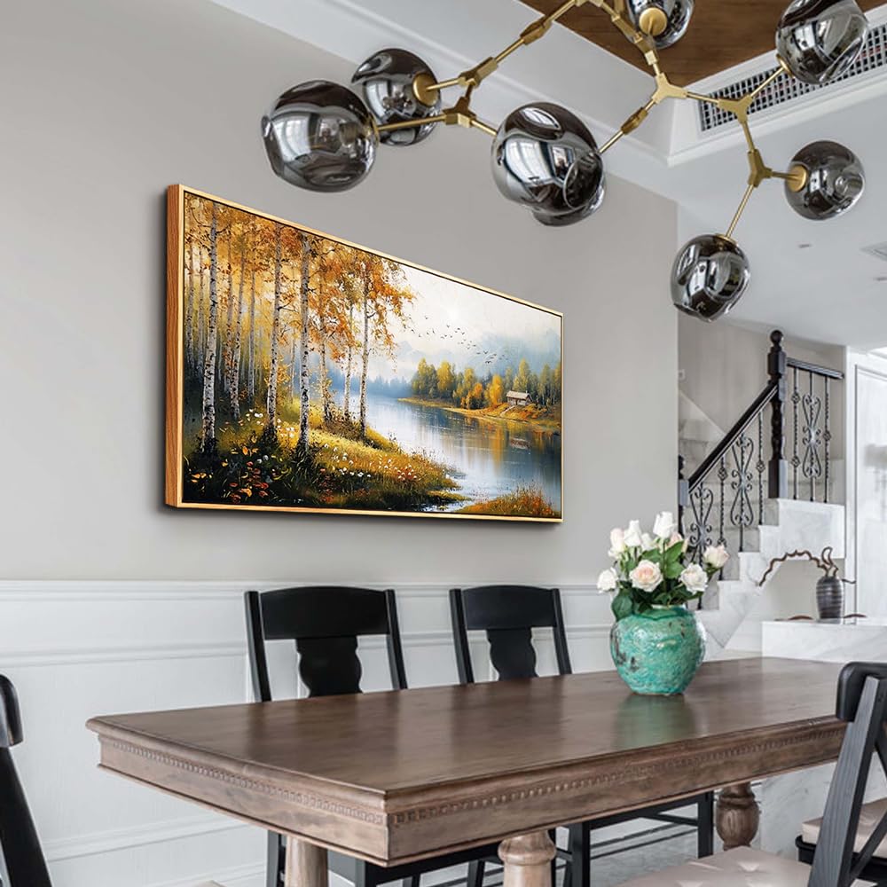 Large Canvas Wood Framed Wall Art Living Room Wall Decor For Bedroom