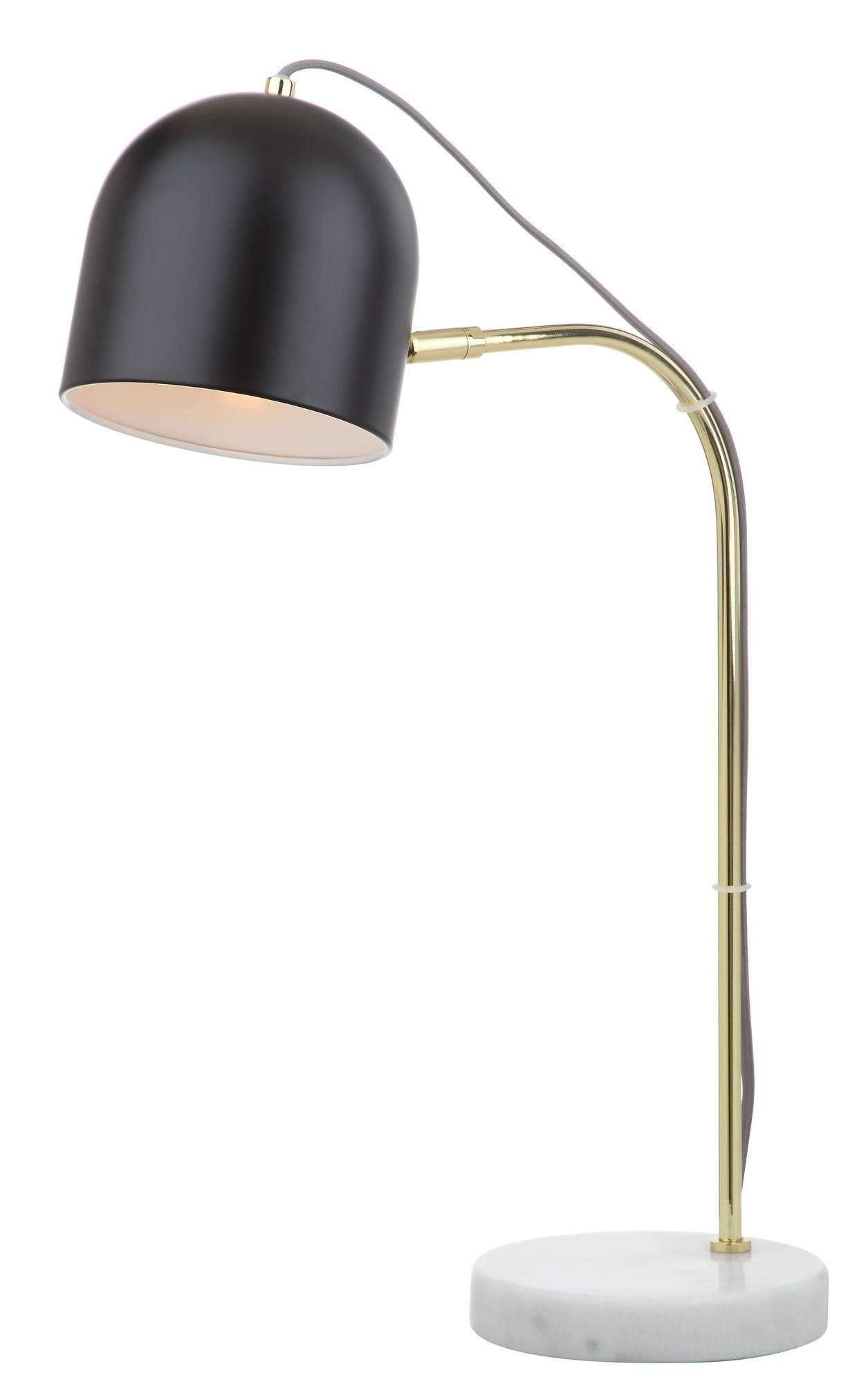 Lighting Collection Drina Gold/ Black 24-inch Bedroom Living Room Home Office Desk