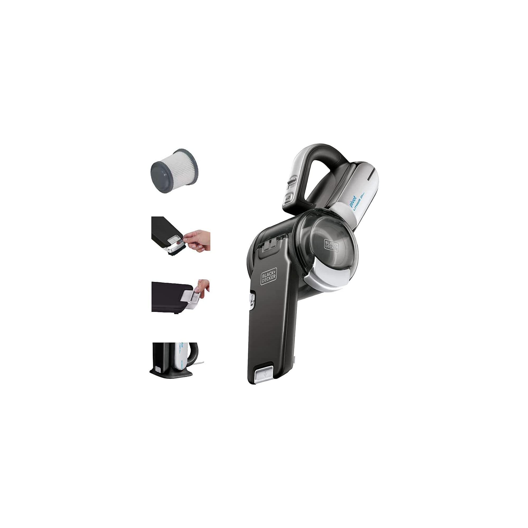 PIVOT VAC Cordless Handheld Vacuum, Home and Car Vacuum