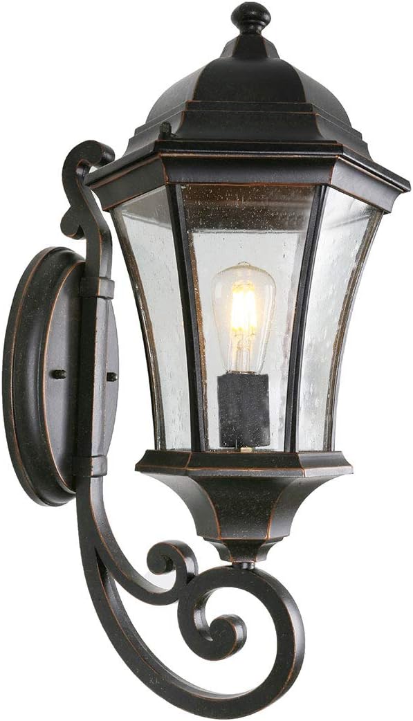 Outdoor Light Fixture, 1*Wall Mount (No Sensor) + 2* Post/Pier Mount (No Sensor)