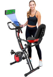 Exercise Bike with Luminous Digits Display | Folding Stationary Bikes