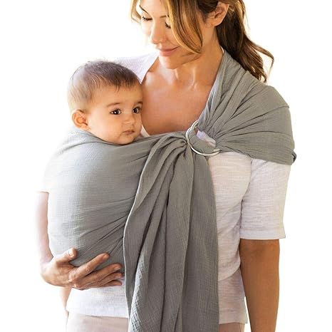 Baby Wrap Carrier Ring Sling for Newborns to Toddlers, Hands-Free