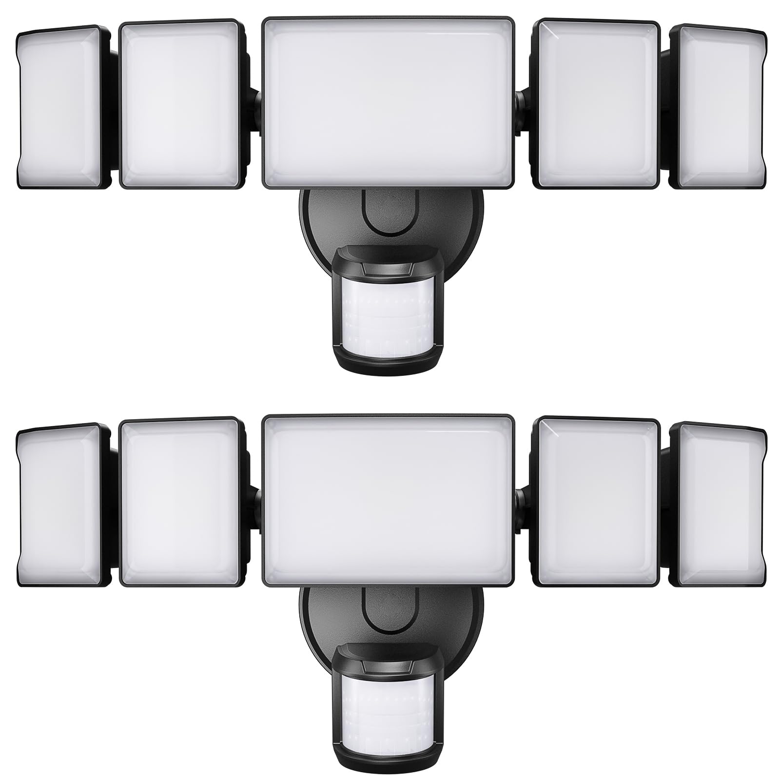 100W Motion Sensor Outdoor Lights, 10000LM 2 Pack Motion Sensor Flood Light