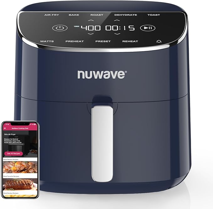 Brio Plus Air Fryer 8 Qt, New & Improved, PFAS-FREE