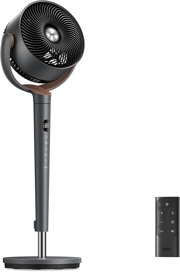 Fan for Bedroom, 120° Oscillating Standing Fans,Quiet Floor Fan with DC Motor, 85ft