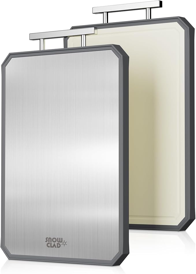 EXTRA LARGE Cutting Board,Double Sided Stainless Steel Cutting Boards Set for kitchen