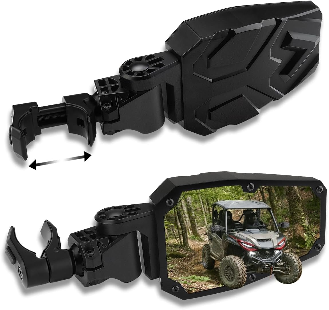 Side Mirrors,UTV Mirror Automatic Folding and Resetting in The Event of Collision