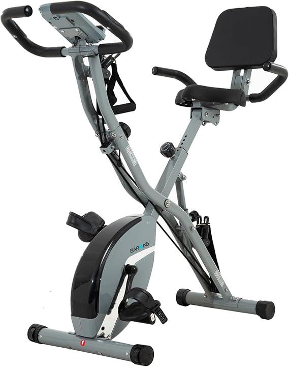 Stationary Exercise Bike for Home Workout, 5 IN 1 Foldable Indoor Cycling