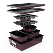 8-Piece Nonstick Stackable Bakeware Set - PFOA, PFOS