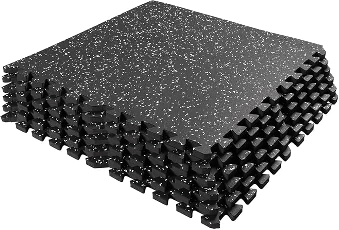 0.56in Thick 96 Sq Ft Gym Flooring for Home Gym