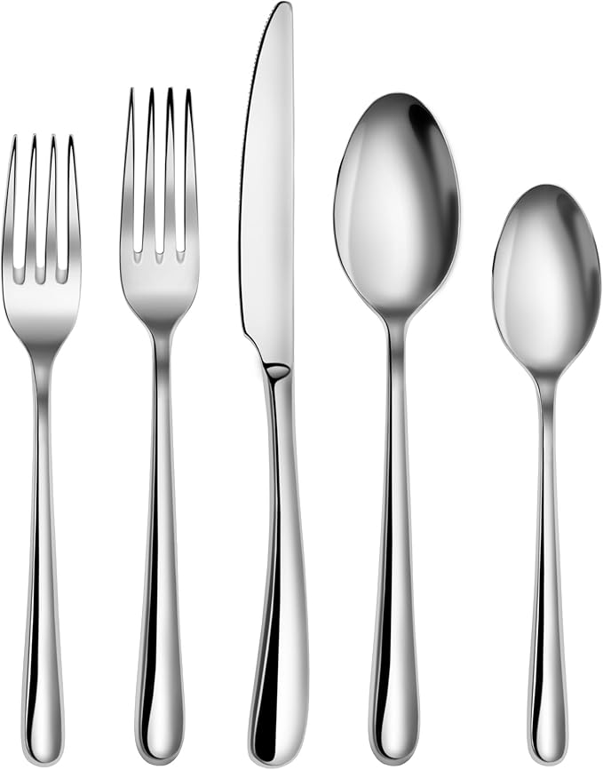 RAIN II Flatware Set, Stainless Forged, Window Box