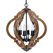 Chandeliers for Dining Room, Rustic Wood Chandelier Light Fixture