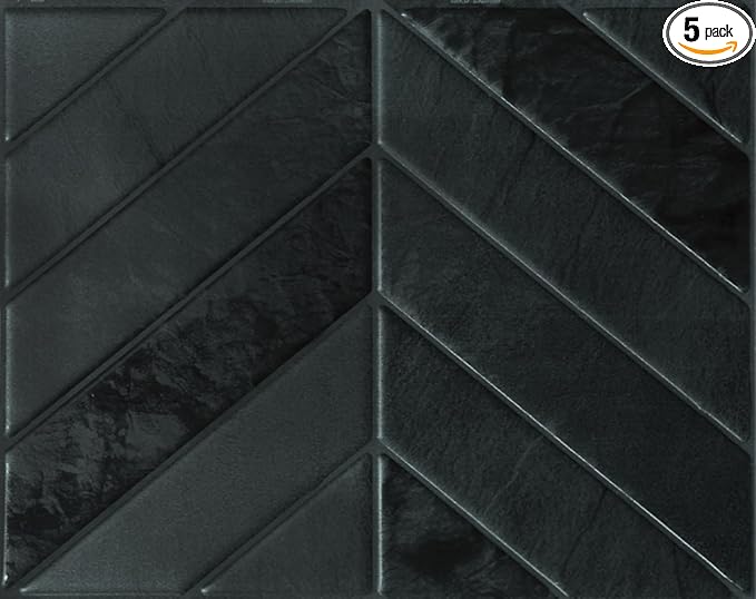 Peel and Stick Backsplash - 5 Sheets of 11.56" x 8.38" - 3D Adhesive Peel and Stick