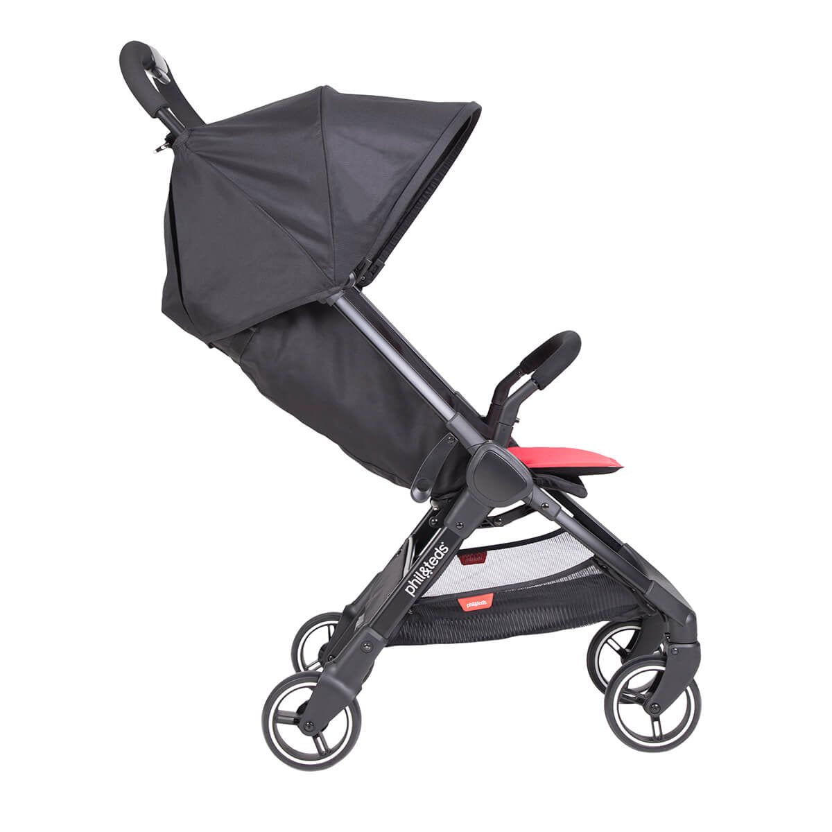 Umbrella Travel Stroller, Cherry – Ultra Light (11lbs) – Compact, One Hand Stand