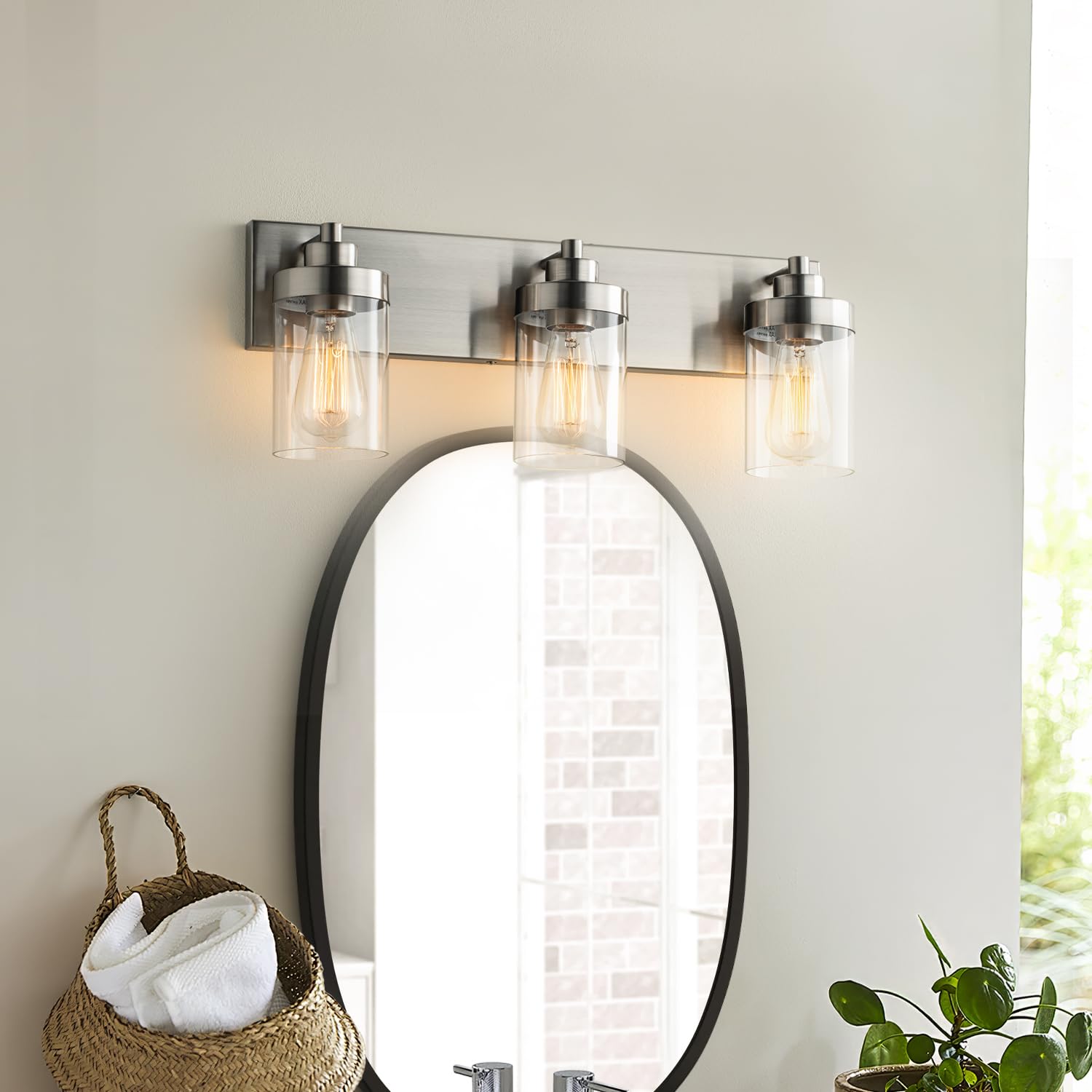22" 3-Light Modern Bathroom Vanity Light