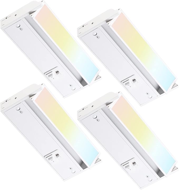Swivel LED Under Cabinet Lighting 3CCT, 22 Inch 14W 1050LM, Hardwired & Plug-in