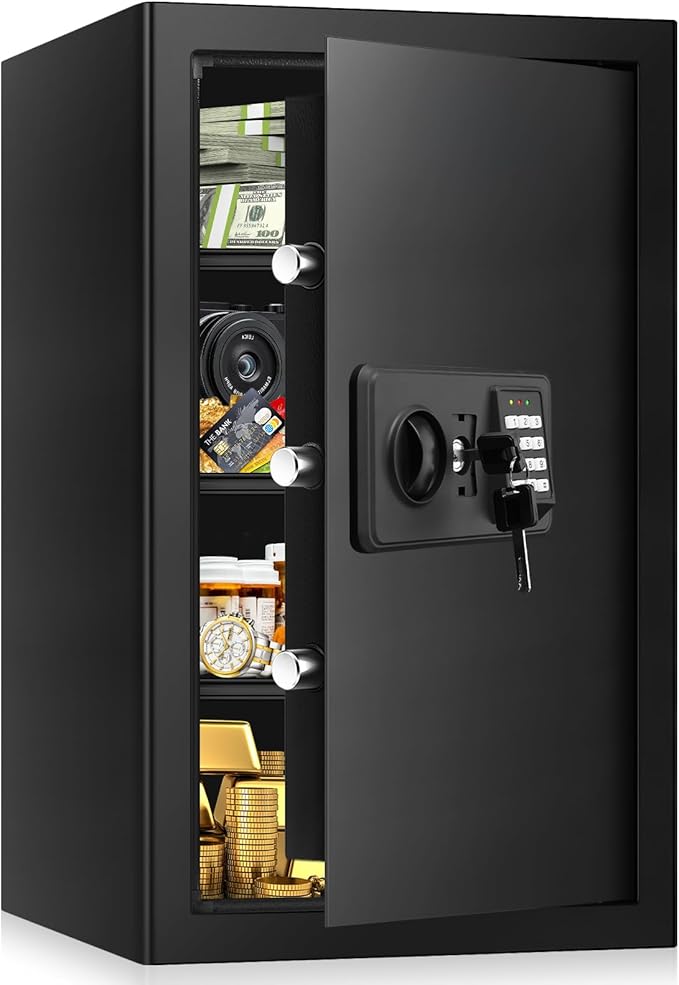 5.0 Cub Large Home Safes Fireproof Wterproof, Anti-theft Fireproof Safe