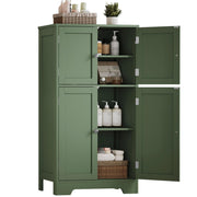 Bathroom Floor Storage Cabinet, Freestanding Bathroom Cabinet with 4 Doors