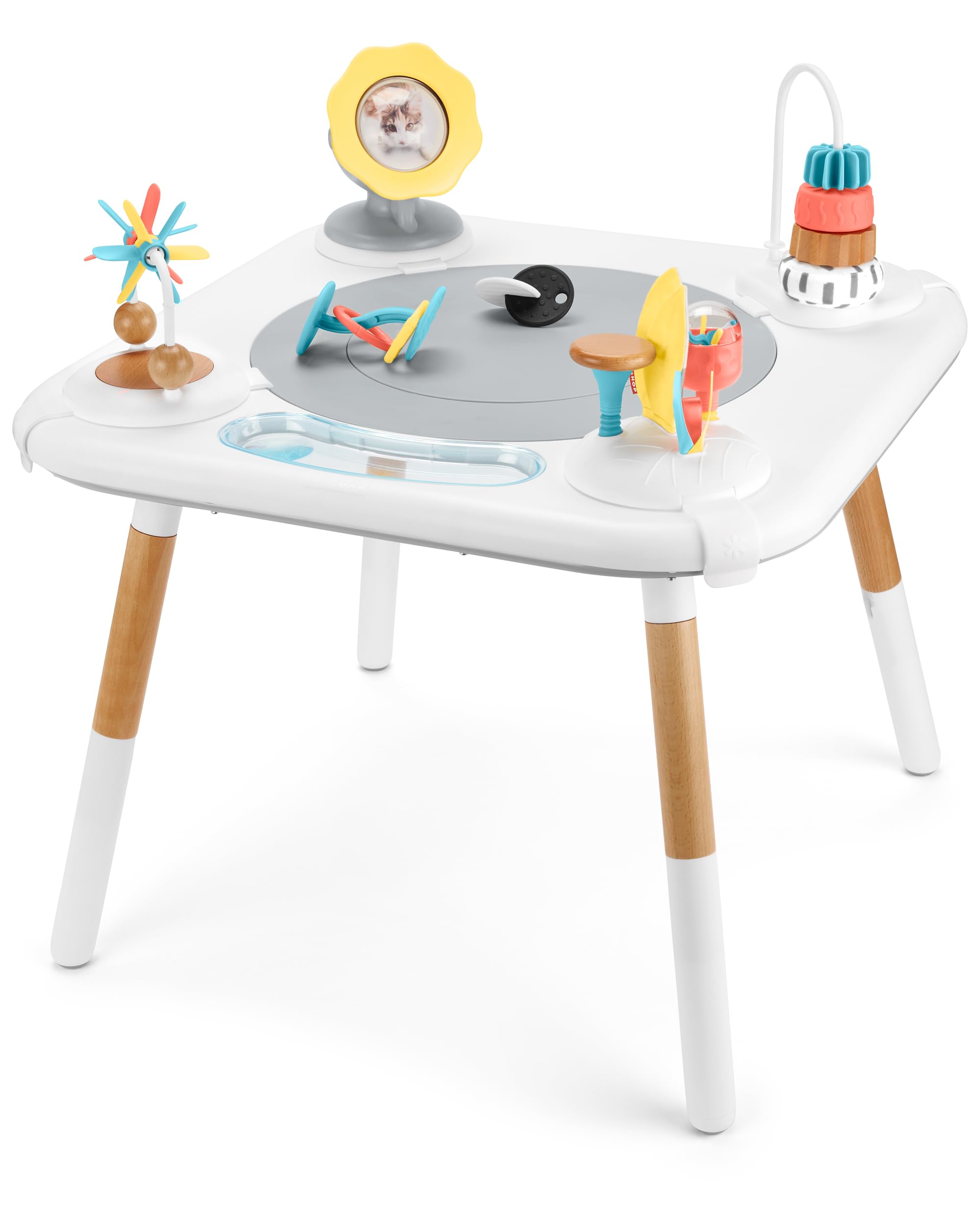 Montessori-Inspired 3-Stage Activity Center & Play Table for Baby Ages 4m+