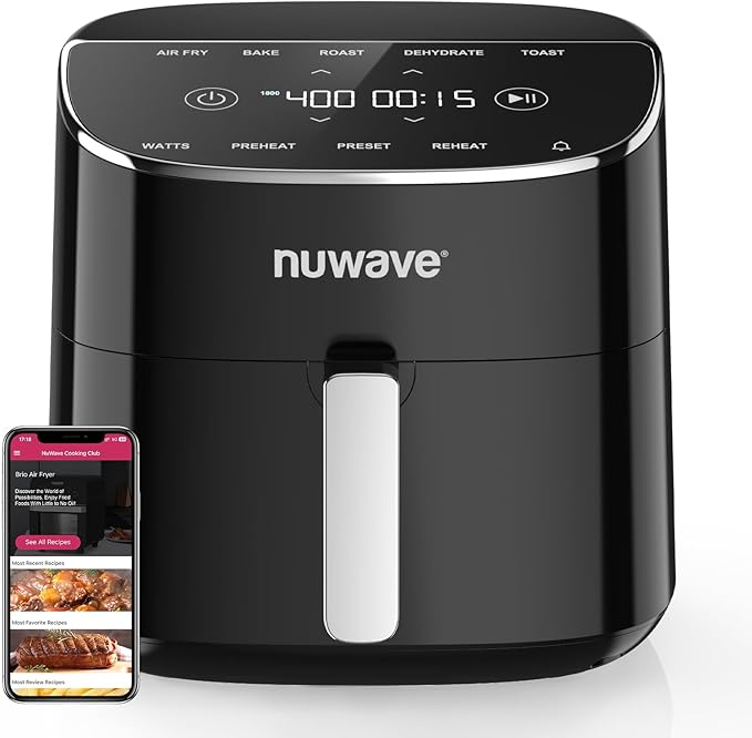 Brio Plus Air Fryer 8 Qt, New & Improved, PFAS-FREE