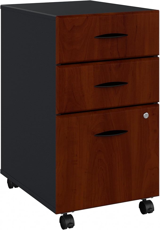 A 3 Drawer Mobile File Cabinet, Slate