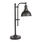 Desk Lamp Black Adjustable, Industrial Style Metal Task Lamp (25"-29")