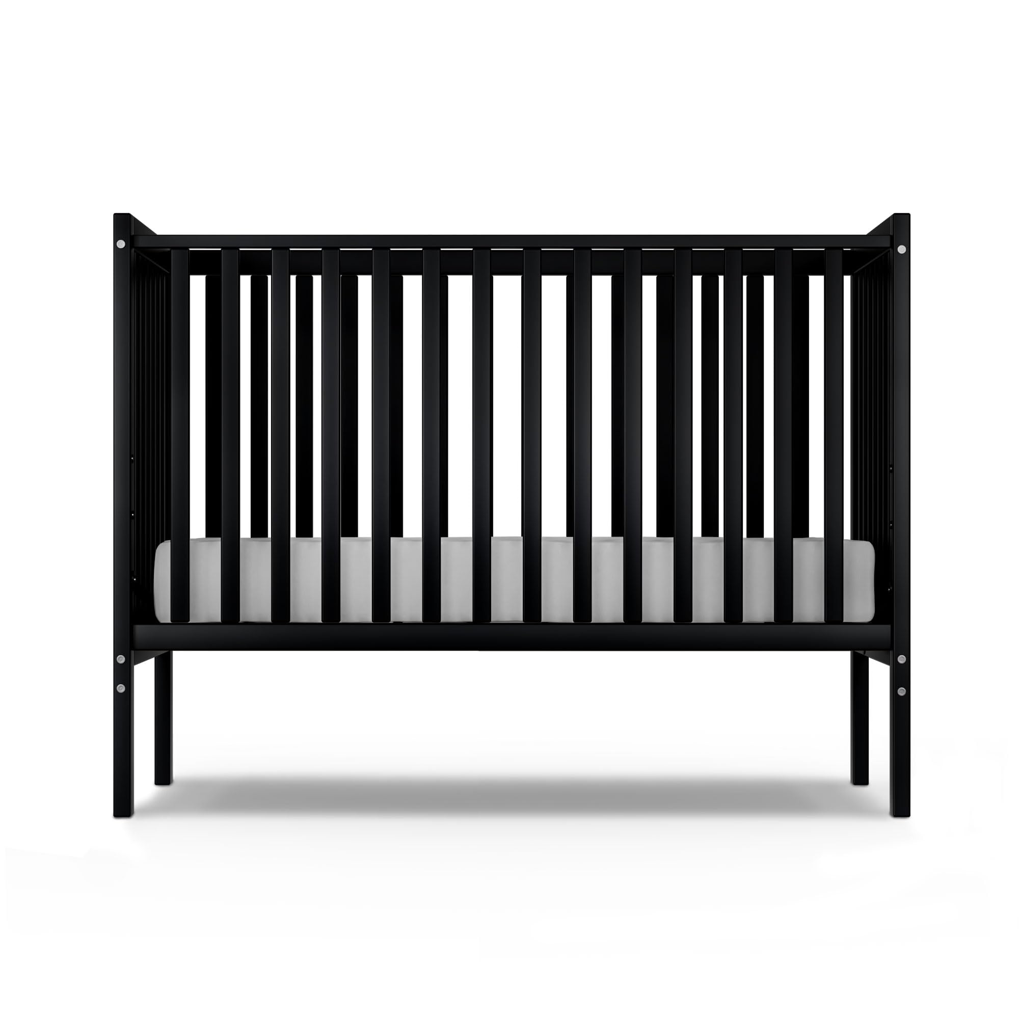 Baby Crib 5-in-1 Convertible, Wood Full Size Toddler Bed for Small Baby