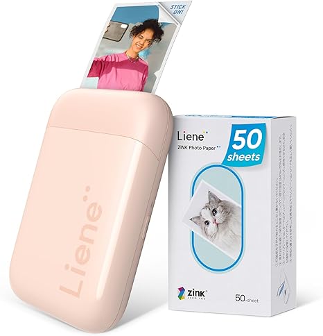 Liene 2x3” Photo Printer, Mini Instant Portable Color Mono