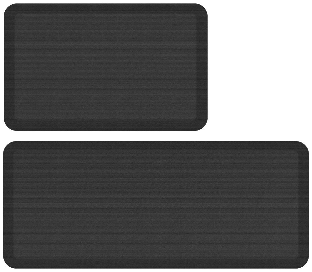 NewLife by GelPro Designer Comfort Mat Bundle -20 x 32 and 20 x 48, Charcoal