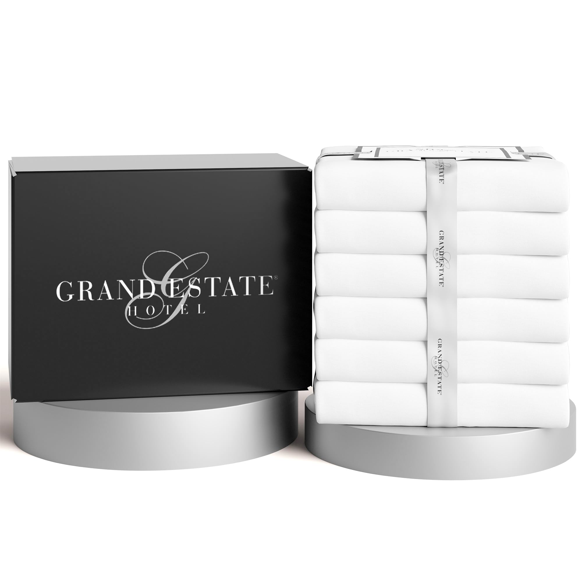 6-Piece Queen Size Bulk Pack Flat Sheets for Hotels, Spas, Salons, Hospitals - 100% Cotton