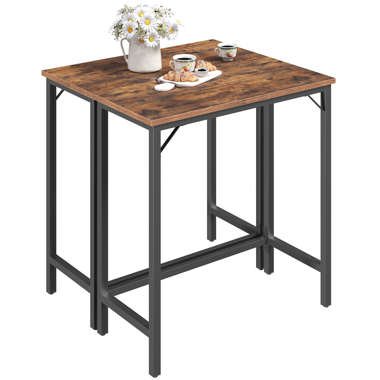 Narrow Bar Table, 63-Inch Pub Table for Dining Room, Counter Bar Tables