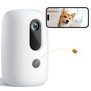 2K Pet Camera with Treat Dispenser, 5G WiFi Dog Camera with Speaker, Phone App