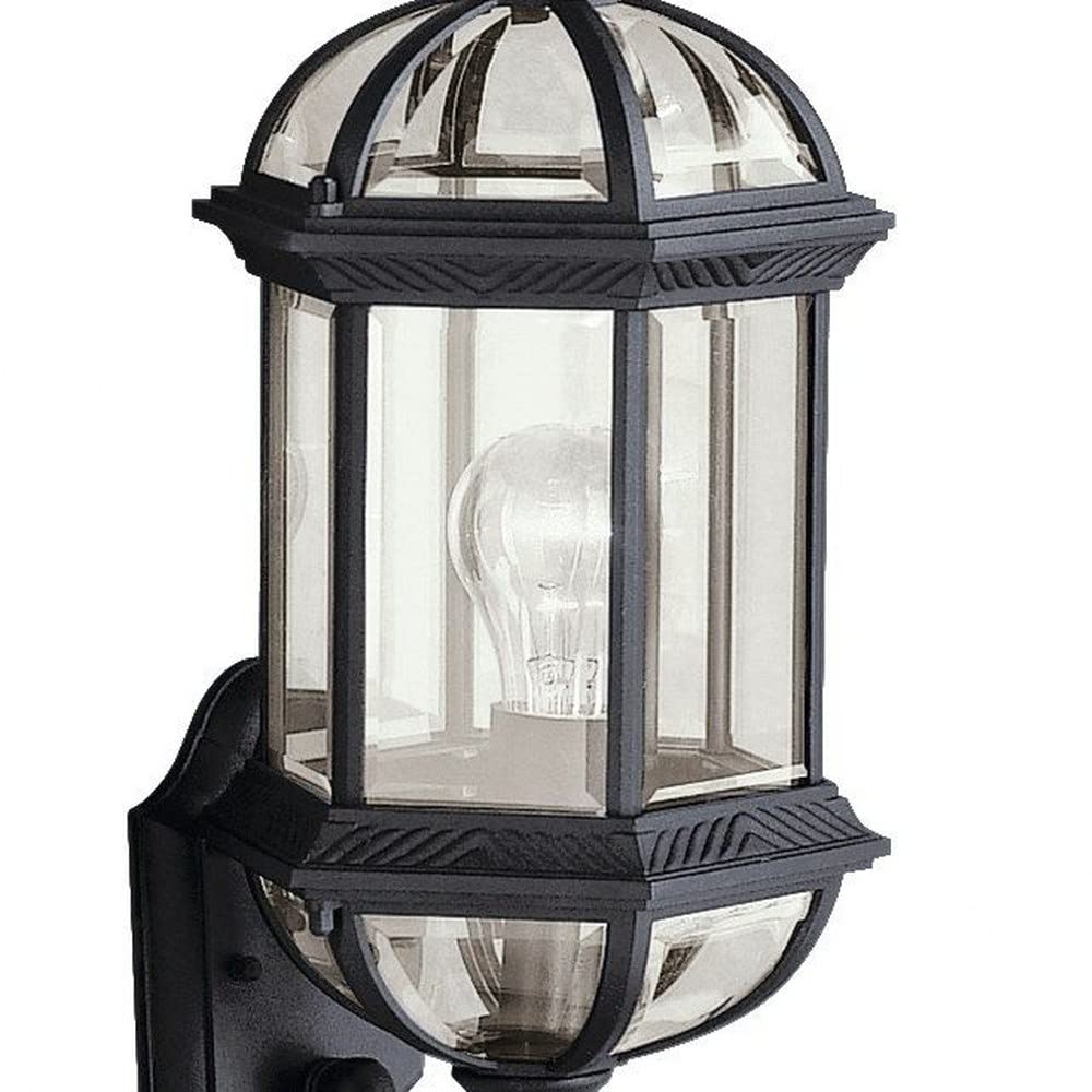 Barrie 22" Outdoor Wall Light in Black, 1-Light Exterior Wall Sconce